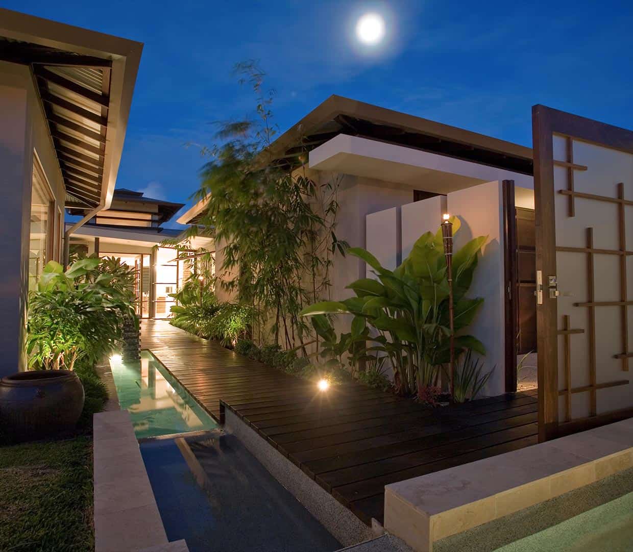 Modern Asian House Design Ideas for Living room